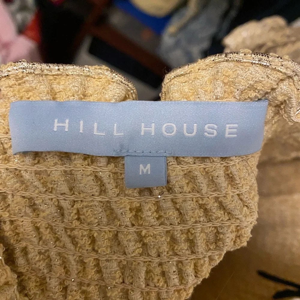 Hill House Home Gold Athena Nap Dress M EUC - Picture 5 of 5